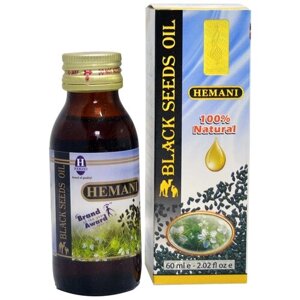 Масло черного тмина Hemani нерафинированное, стеклянная бутылка, 0.06 кг, 0.06 л