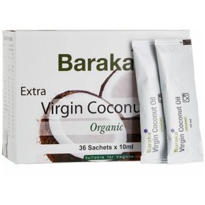 Масло кокосовое Baraka нерафинированное, саше, 0.36 л