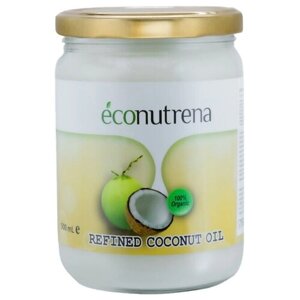 Масло кокосовое Econutrena рафинированное, 0.5 л