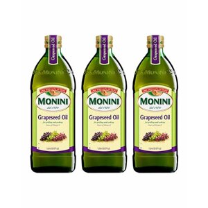 Масло Monini из Виноградных Косточек Grapeseed Oil 1 л. 3 шт