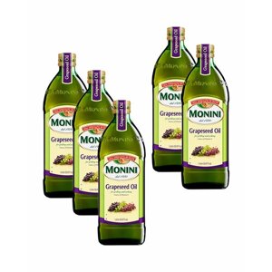 Масло Monini из Виноградных Косточек Grapeseed Oil 1 л. 5 шт