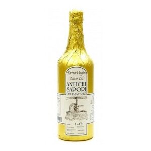 Масло оливковое antichi sapori DEL frantoio NF extra virgin в золотой фольге 1,0л италия