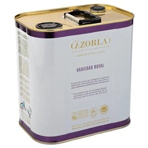 Масло оливковое Cazorla Royal Extra Virgin, жестяная банка, 3.2 кг, 2.5 л