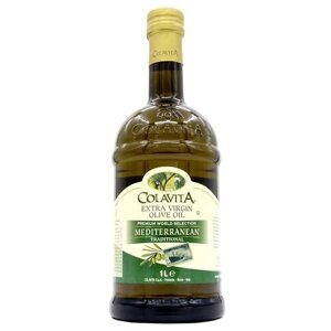 Масло оливковое ColavitA Extra Virgin Mediterranean traditional, стеклянная бутылка, 1 л