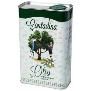 Масло оливковое Contadina нерафинированное Contadina Olio Extra Vergine, 1 кг, 1 л