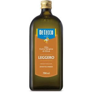 Масло оливковое De Cecco нерафинированное Leggero, 0.75 л