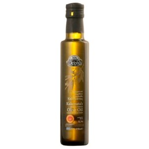 Масло оливковое DELPHI Extra Virgin Kalamata, стеклянная бутылка, 0.25 л