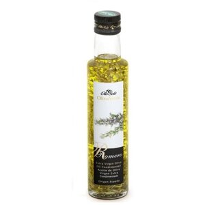Масло оливковое Extra Virgin 100% сорт оливы Арбекина с розмарином 250 мл.