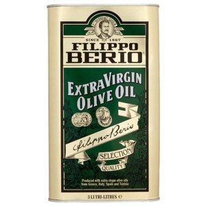 Масло оливковое Filippo Berio нерафинированное, жестяная банка, 3 л