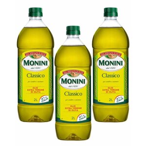 Масло оливковое Monini Экстра Вирджин Классико 2 л, пластик - 3 шт.