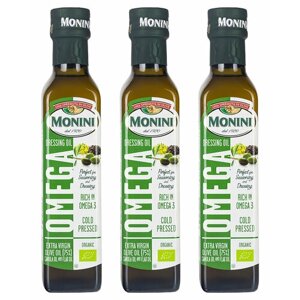 Масло оливковое Monini Экстра Вирджин с добавлением рапсового и льняного масел Bio 0,25 л. 3 шт.