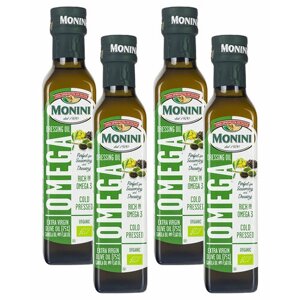 Масло оливковое Monini Экстра Вирджин с добавлением рапсового и льняного масел Bio 0,25 л. 4 шт.