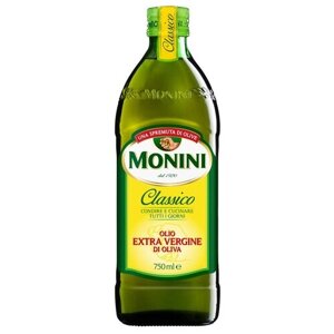 Масло оливковое Monini нерафинированное Extra Virgin Classico, стеклянная бутылка, 0.75 л