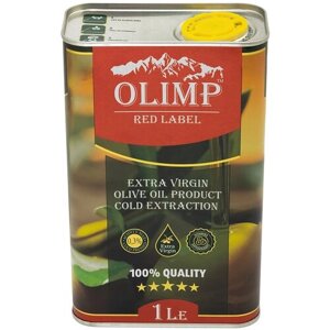 Масло Оливковое Нерафинированное OLIMP Red Label Extra Virgin, Высший Сорт, 1л (Греция)