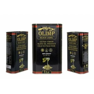 Масло Оливковое OLIMP BLACK LABEL Extra Virgin Cold Extraction, 1л. (Греция)