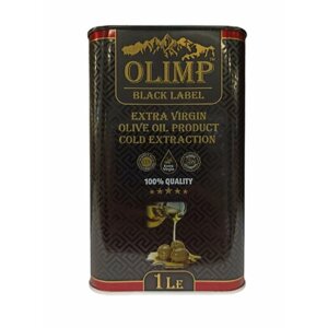 Масло оливковое OLIMP EXTRA virgin коллекция BLACK LABEL, 1литр греция