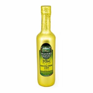 Масло оливковое первого холодного отжима (экстра верджин) из 100% итальянских оливок I CLIVI, SANT'AGATA, 0,5 л (ст/бут в золотой фольге)