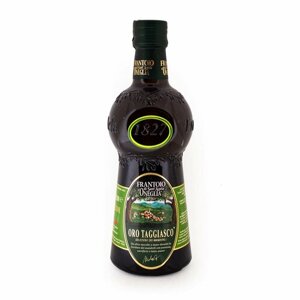 Масло оливковое первого холодного отжима (экстра верджин) из 100% итальянских оливок сорта Таджаски ORO TAGGIASCO MANDORLIE, SANT'AGATA, 0,5 л (ст/бут фигурная)