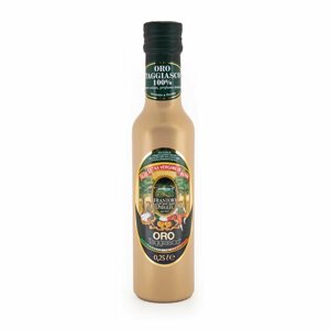 Масло оливковое первого холодного отжима (экстра верджин) из 100% итальянских оливок сорта Таджаски ORO TAGGIASCO, SANT'AGATA, 0,25 л (ст/бут матовая)