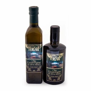 Масло оливковое первого холодного отжима из оливок сорта Таджаски, 100% ITALIANO, FERRARI, 0,5 л (ст/бут)