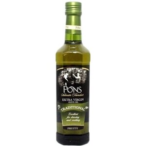 Масло оливковое PONS Extra Virgin традиционное, 500 мл, Испания