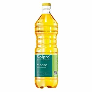 Масло подсолнечное Solpro 2 шт по 1 л рафинированное, дезодорированное
