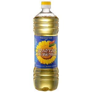 Масло подсолнечное Золотая Семечка рафинированное вымороженное, 1 литр *4 шт.