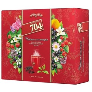 Master Team Чайная коллекция №1 704 ассорти, 24 шт, 6 видов чая по 4 пакетика