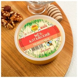 Мёд Алтайский "Разнотравье", натуральный цветочный, 250 г пэт
