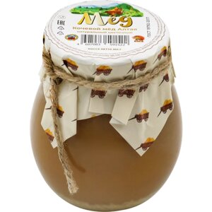 Мед цветочный пчела АЯ Кочевой мед Алтая, 350г