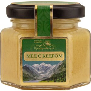 Мед горный натуральный разнотравье с кедром Предгорья Белухи / Smart Bee, 140 гр