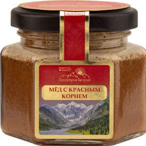 Мед горный натуральный разнотравье с красным корнем Предгорья Белухи / Smart Bee, 140 гр