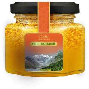 Мед горный натуральный разнотравье с пыльцой Предгорья Белухи / Smart Bee, 140 гр
