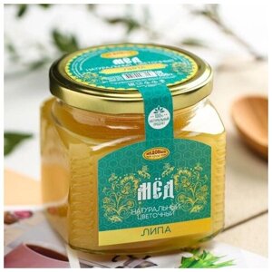Мед липовый, натуральный цветочный, 500 г. В упаковке шт: 1