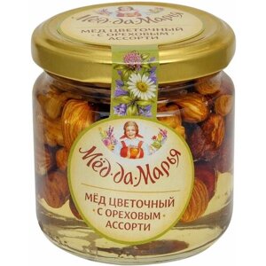 Мед Мед-да-Марья цветочный с ореховым ассорти, 215 г