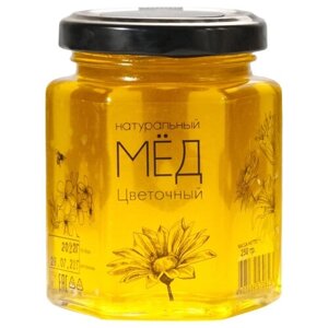 Мед Медовые Вечера Цветочный натуральный, стекло, 250г