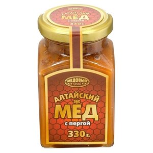 Мед Медовый край алтайский с пергой, 330 г