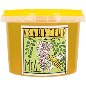 Мед натуральный акациевый 1 кг Антон Медов/Правильное питание/Суперфуд/Веган продукт/белый мед