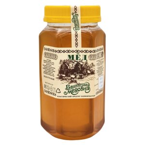 Мёд натуральный Башкирский цветочный "Башкирская медовня" 700 гр шестигранник