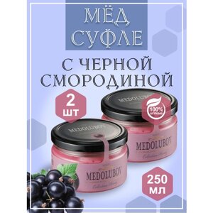 Мед-суфле Черная Смородина Медолюбов 2 шт по 250 мл