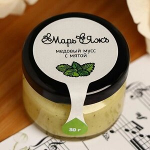 Медовый мусс Марь&Яжъ, с мятой, 30 г