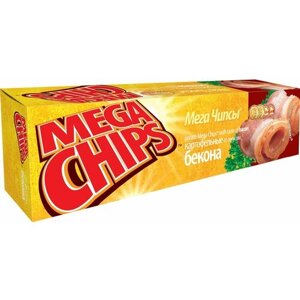 Мегачипсы Mega Chips со вкусом Бекон, 6 штук по 100 г