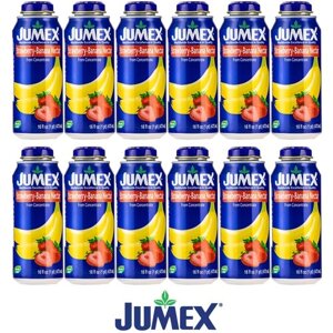 Мексиканский сок Банан с клубникой (Нектар) JUMEX Unico Fresco бутылка 0.473 литра (473 мл. 12 штук.