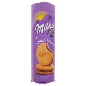 MILKA Choco Pause, Печенье, глазурь из Молочного шоколада, Пакет, 260г