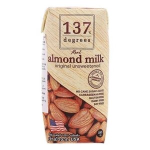 Миндальный напиток 137 Degrees Almond Milk Unsweetened 2.9%180 г, 180 мл