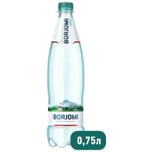 Минеральная вода Borjomi газированная, ПЭТ, без вкуса, 0.75 л