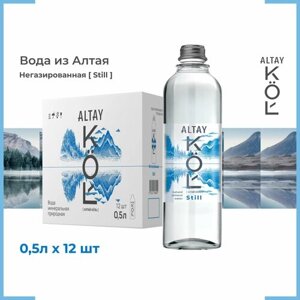 Минеральная вода кёль "ALTAY KOL" негазированная, столовая природная с Алтая 500мл х 12 шт.