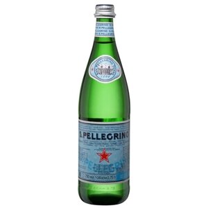 Минеральная вода S. Pellegrino газированная, стекло, без вкуса, 0.75 л