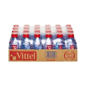 Минеральная вода Vittel негазированная, ПЭТ, без вкуса, 24 шт. по 0.33 л