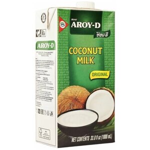 Молоко кокосовое Aroy-D Original 19%1 кг, 1 л